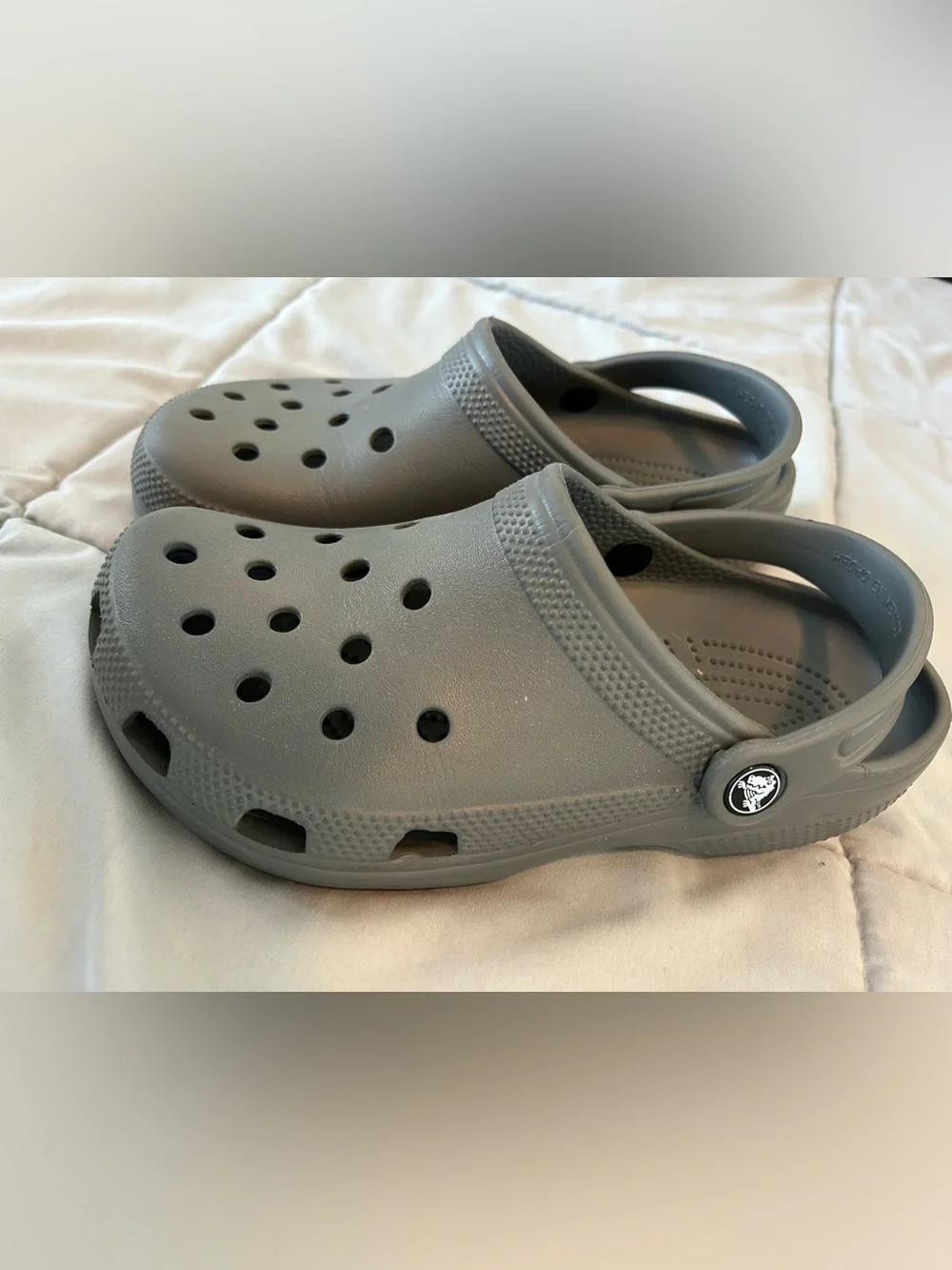 CROCS Men's Gray Classic Comfort Clog Men 5